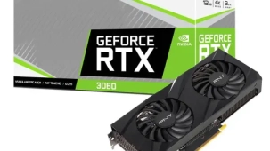 1 PNY GeForce RTX 3060 12GB VERTO Dual Fan GDDR6 Graphics Card